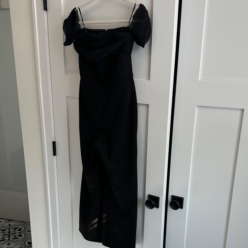Elegant Black Off-Shoulder Dress